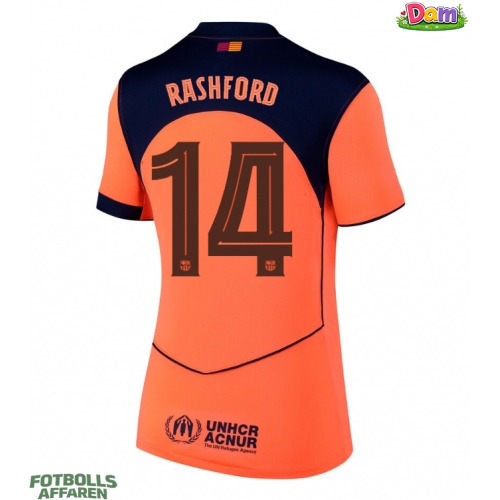 Barcelona Marcus Rashford #14 Tredje Tröja Kvinnor 2025-26 Kortärmad
